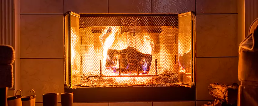 Mendota Hearth Landscape Fireplace Installation in Pendleton, Oregon